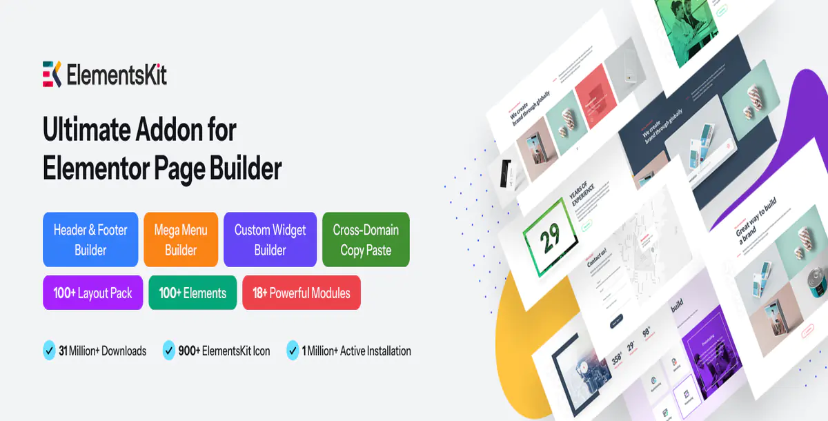ElementsKit — лучшие дополнения для Elementor Page Builder