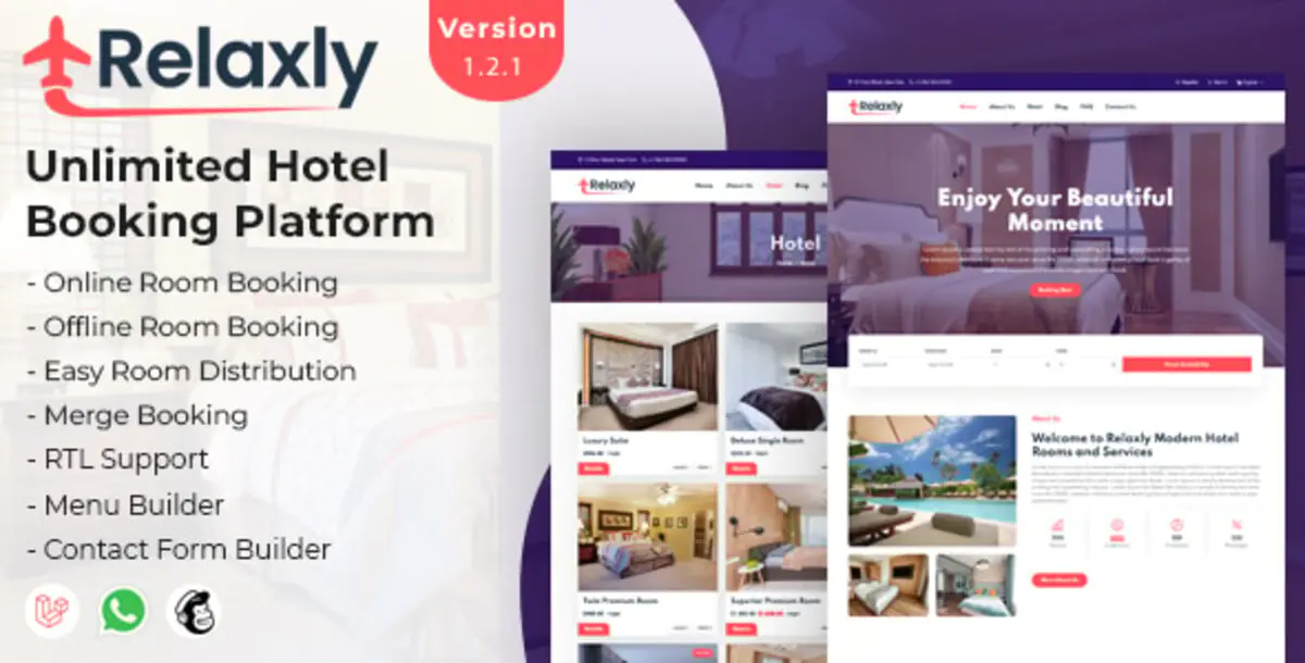 Relaxly - Безлимитная платформа бронирования отелей