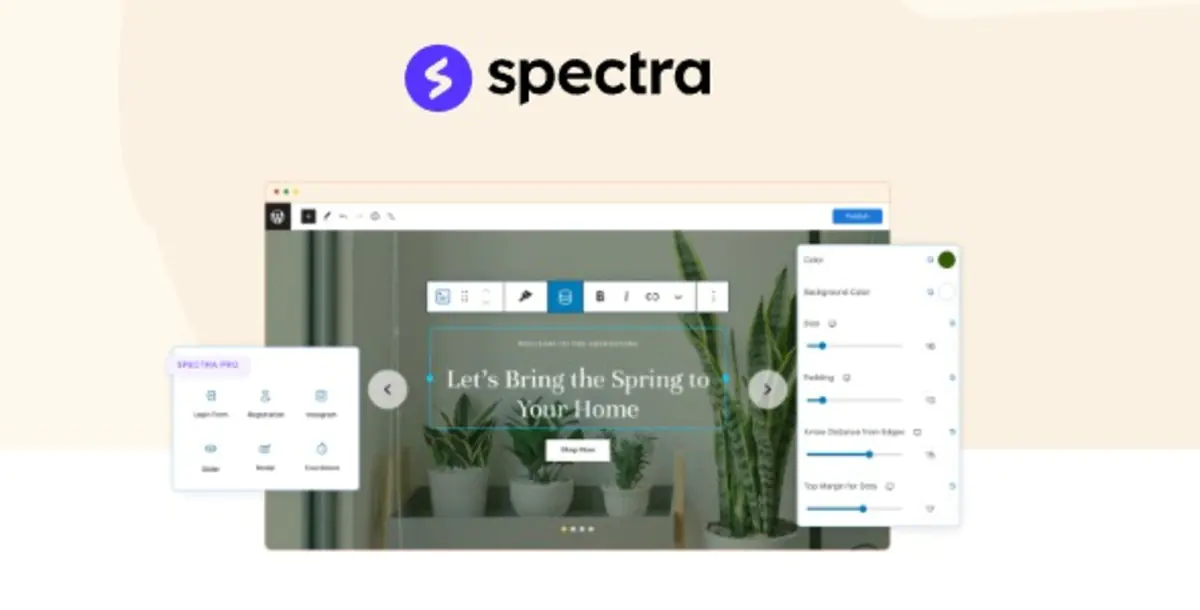 Spectra Pro - конструктор страниц WordPress