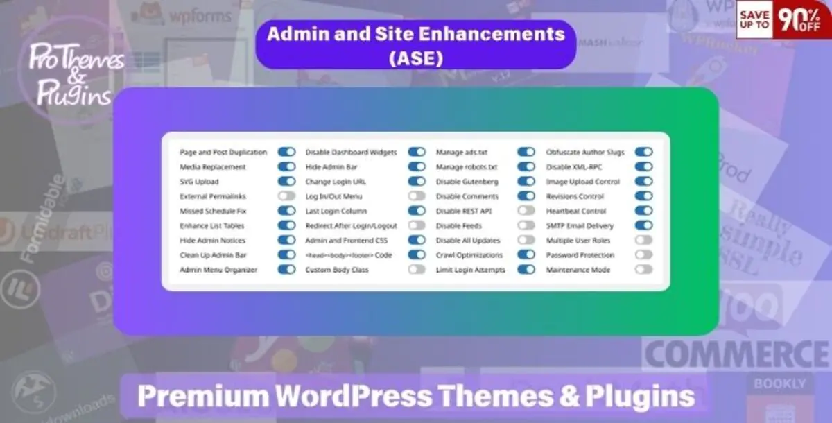 Admin and Site Enhancements (ASE) Pro - улучшения администрирования и сайта