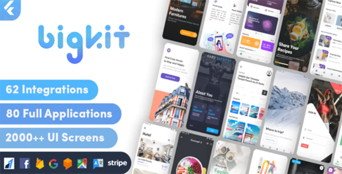 Flutter Biggest Kits и Flutter Big Materials