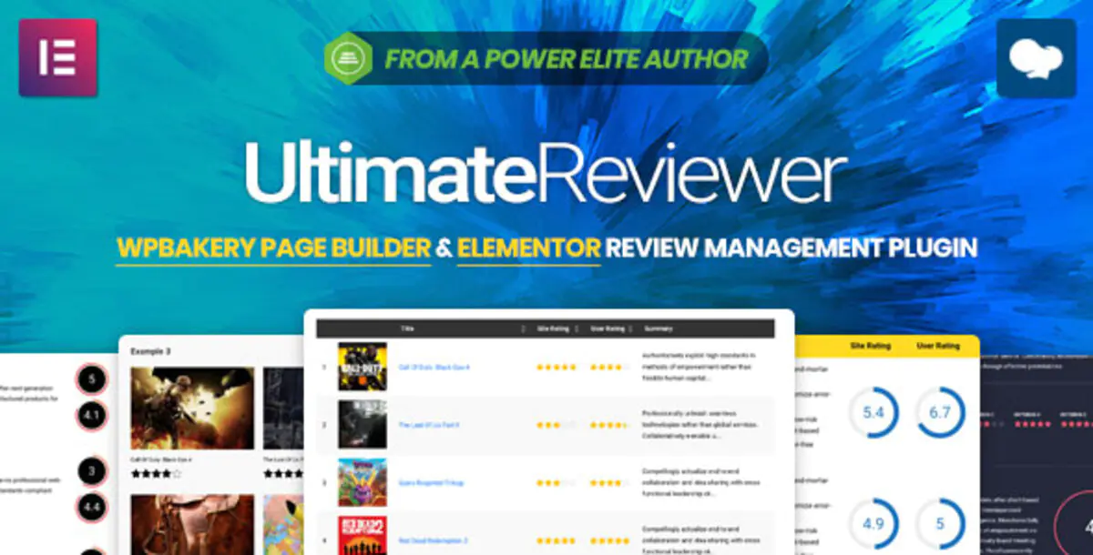 Ultimate Reviewer — дополнение для конструктора страниц Elementor и WPBakery