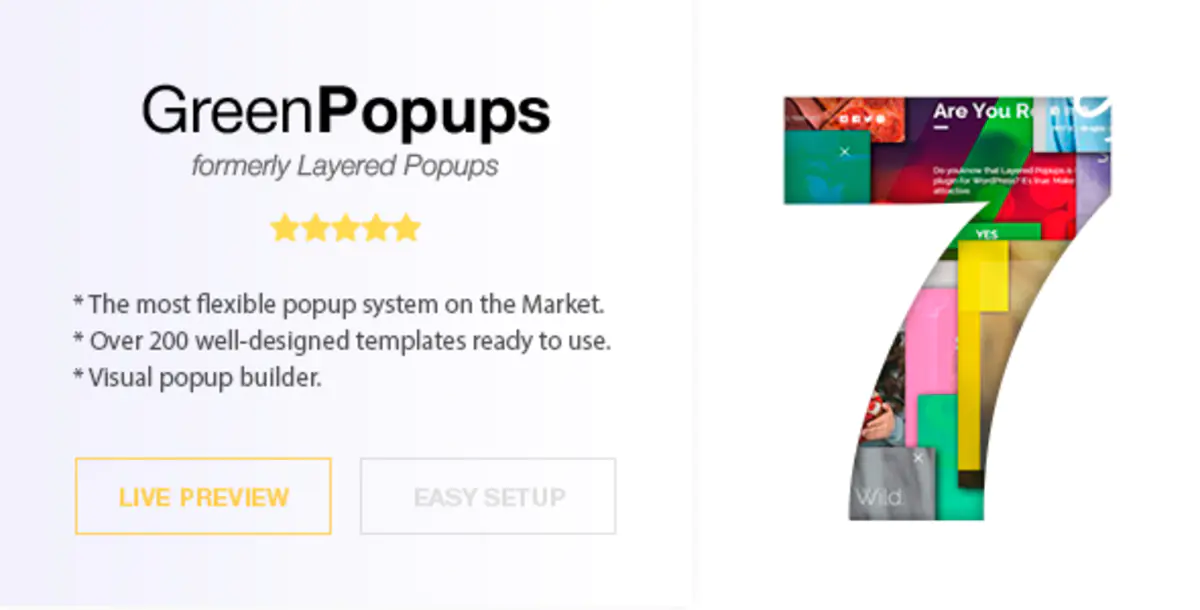 Green Popups (ранее Layered Popups) — плагин всплывающих окон для WordPress