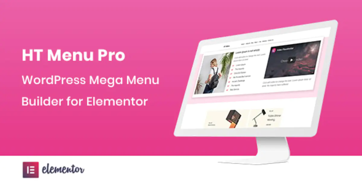 HT Menu Pro – WordPress Mega Menu Builder для Elementor