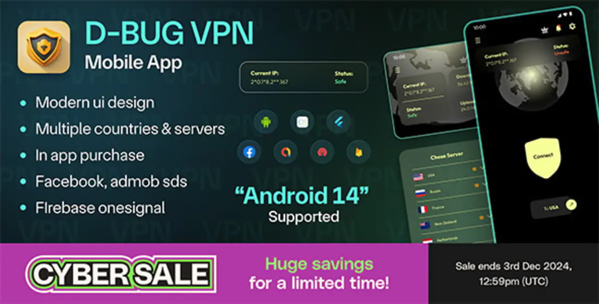 D-bug VPN - Flutter VPN Unlimited Proxy