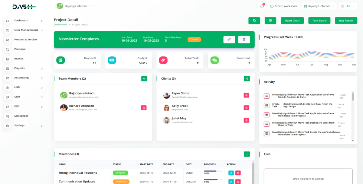 WorkDo Dash SaaS — ERP с открытым исходным кодом и многопользовательской рабочей областью