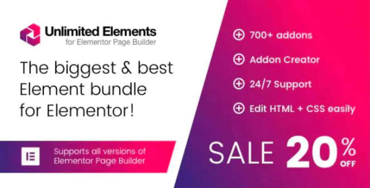Неограниченные элементы для Elementor Page Builder
