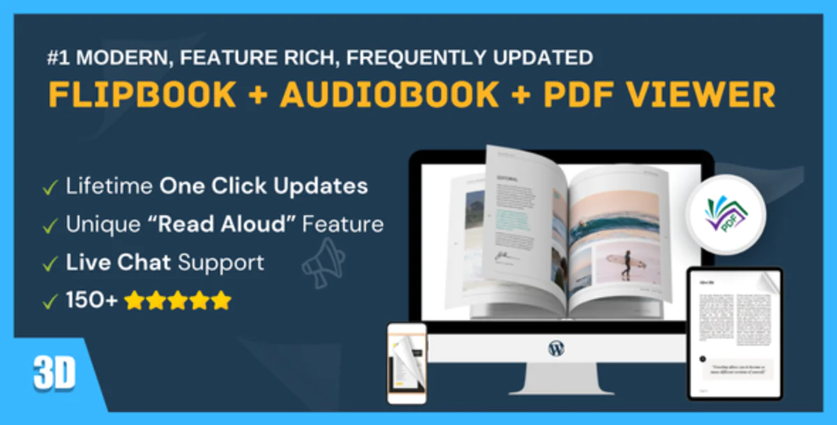 TNC FlipBook — просмотрщик PDF-файлов для WordPress