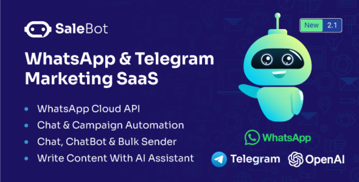 SaleBot – SaaS-решение для маркетинга в WhatsApp и Telegram: чат-боты и массовая рассылка