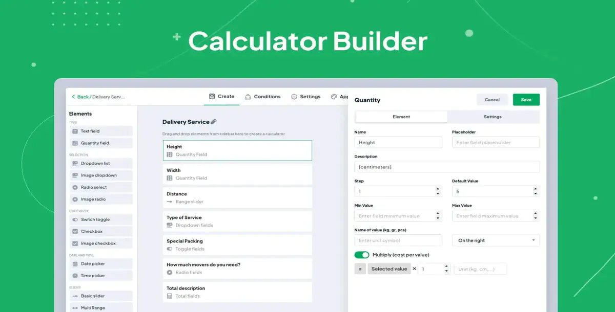 Cost Calculator Builder PRO - калькулятор стоимости