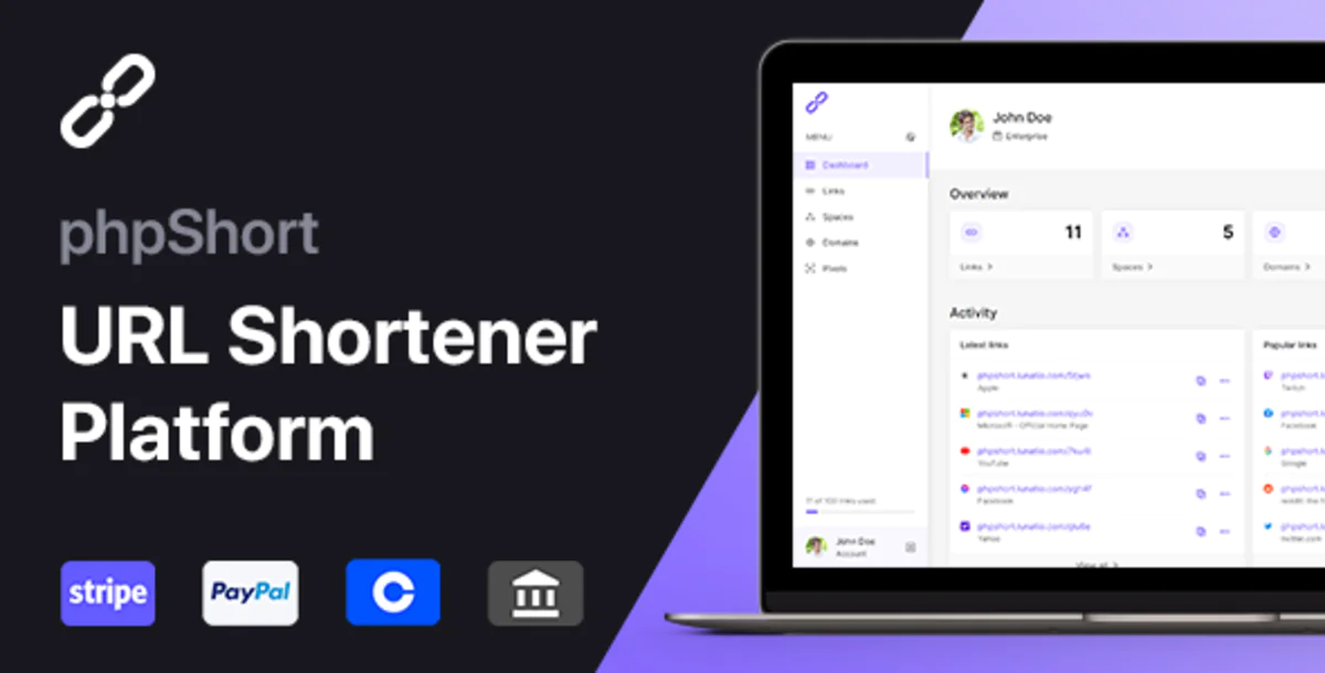 phpShort - платформа сокращения URL-адресов
