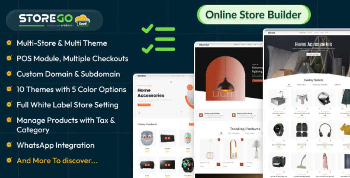 StoreGo SaaS - конструктор интернет-магазинов