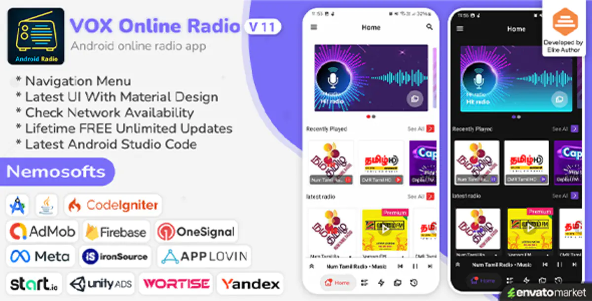Android VOX - онлайн радио
