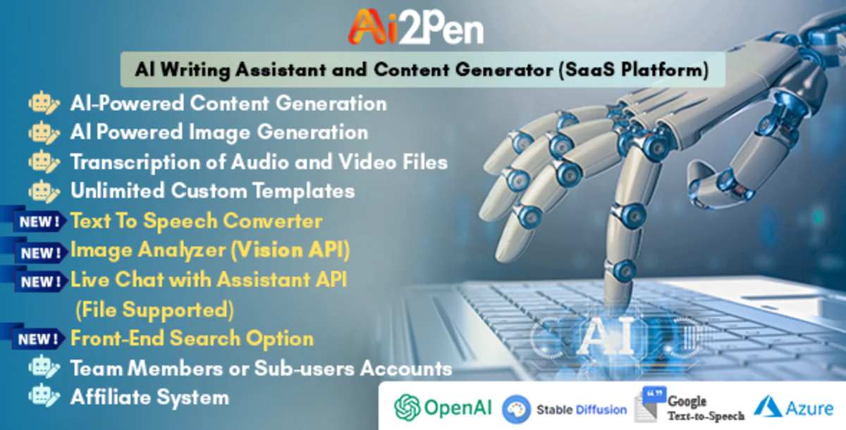 Ai2Pen – ИИ-помощник по написанию текстов и генератор контент