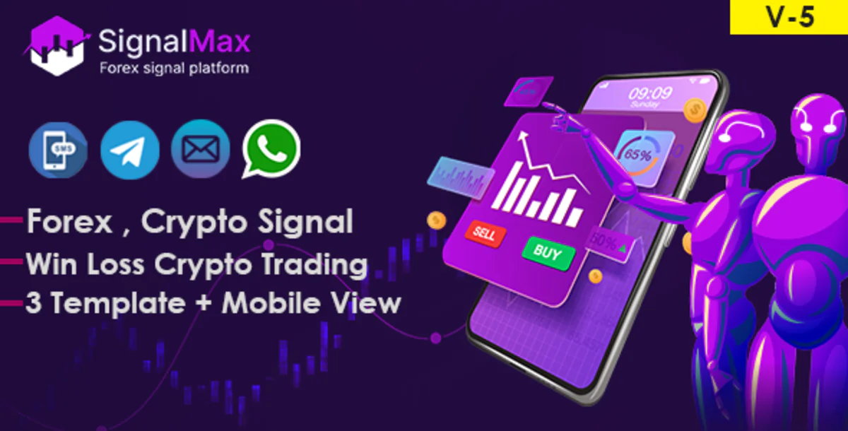 SignalMax — торговля и форекс, крипто сигнал уведомления платформа на основе подписки